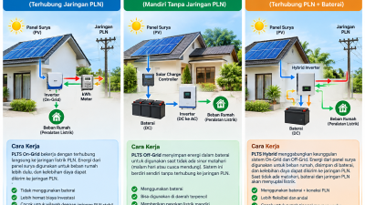 PLTS On-Grid, Off-Grid, dan Hybrid: Mana yang Cocok untuk Rumah Anda?